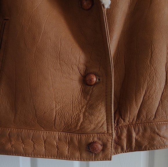 Andrew Marc Genuine Shearling Leather Jacket Coat - Picture 13 of 16